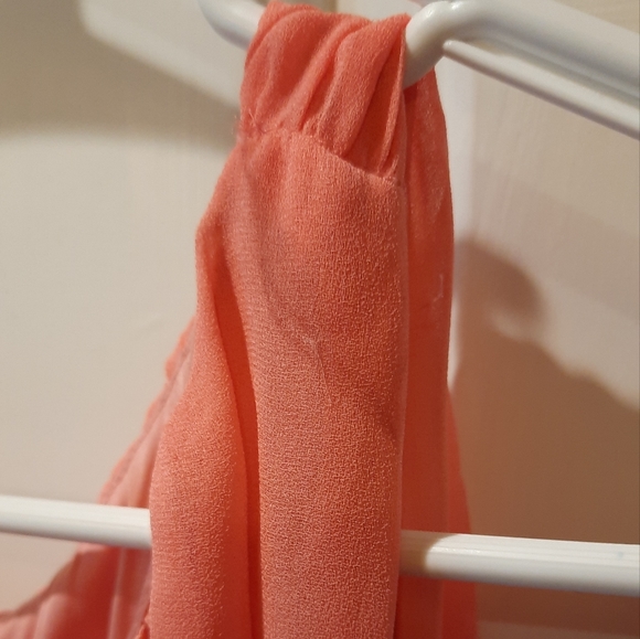 Mango size 4 Peach Colored Sleeveless Sheath Dress - Picture 5 of 10